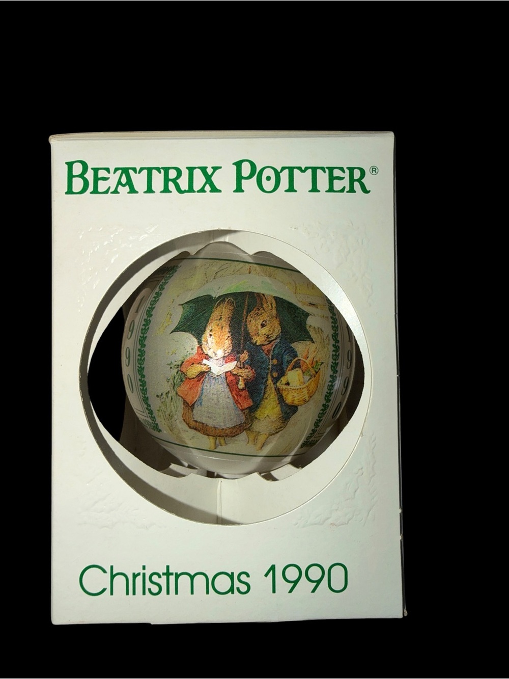 Beatrix Potter Christmas 1990 Collectible Ornament - Multi